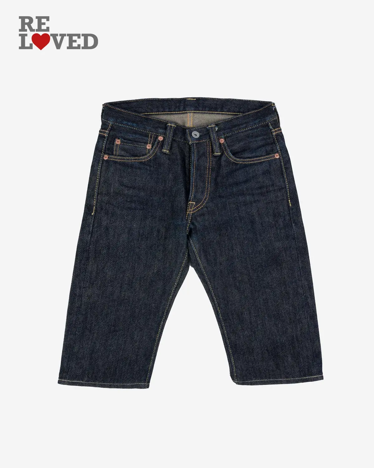 21Oz Selvedge Denim Slim Tapered Cut Jeans - Indigo (Ih-777S-21) Tag 29, Hemmed To 13.0'' 1