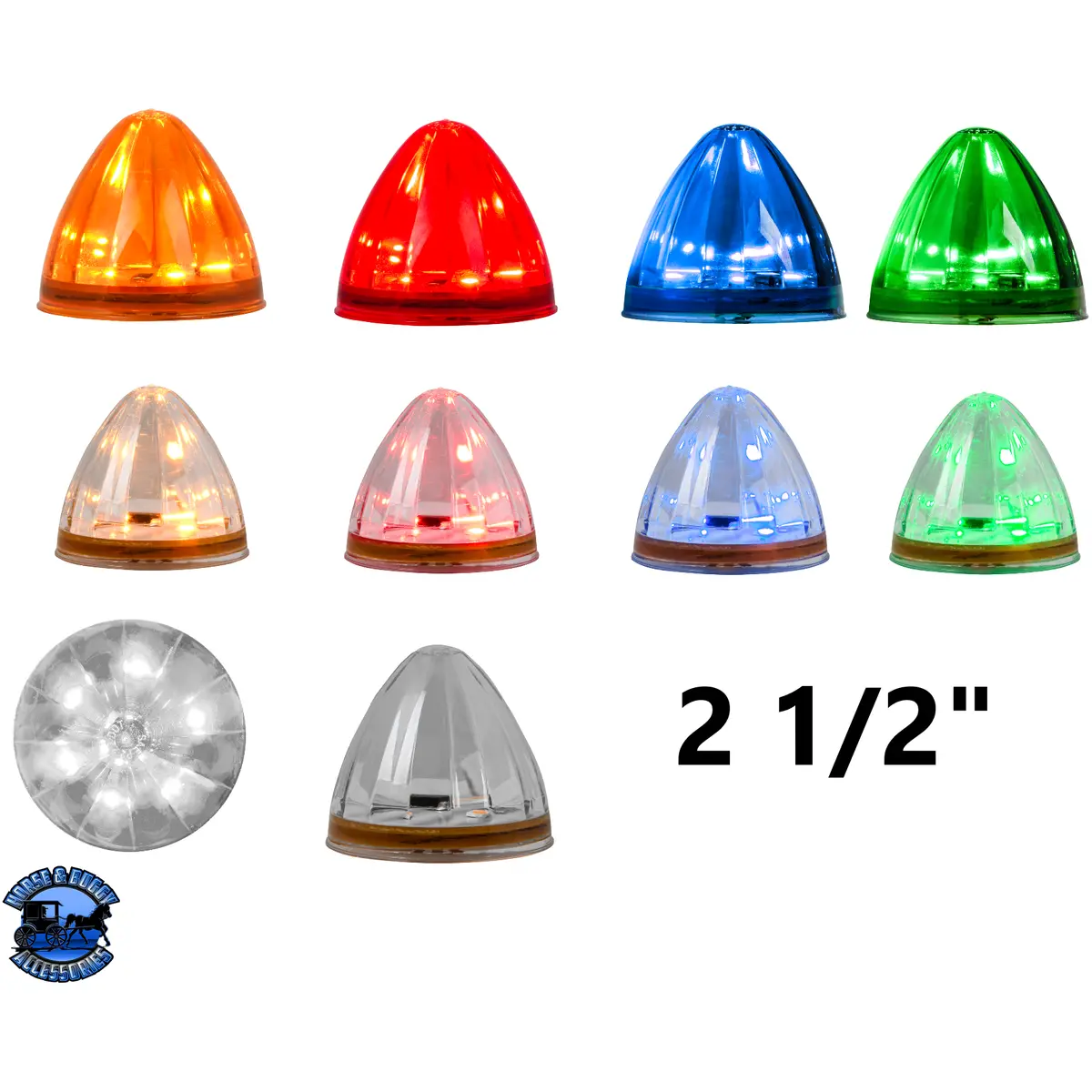 2 1/2" Watermelon Sealed Led Grommet Mount 1