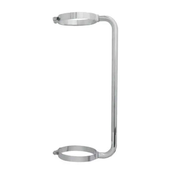24" Tall Stainless Exhaust Grab Handle - 7" Exhaust Clamp #21256 1
