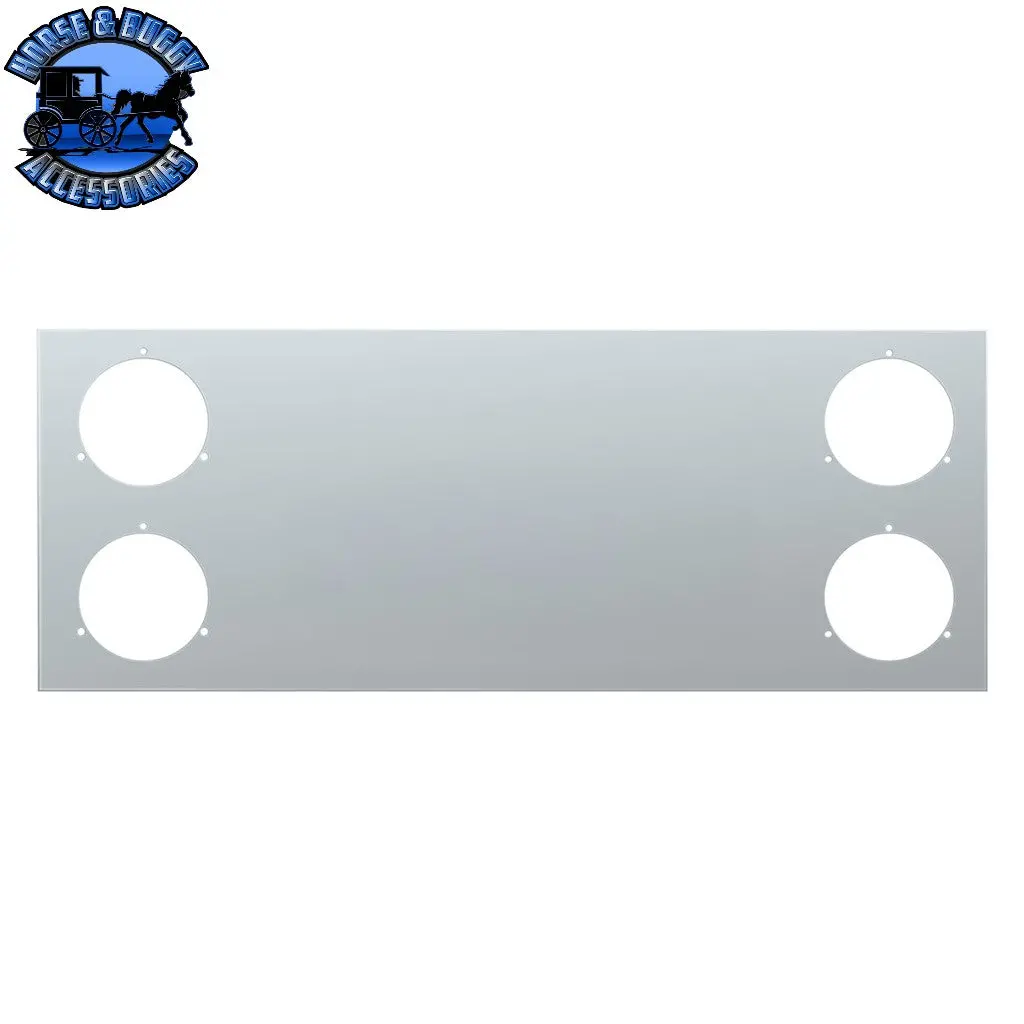 33-3/4" Stainless Steel Rear Center Light Panel With Four 4" Light Cutouts (No Lp Holes) 1