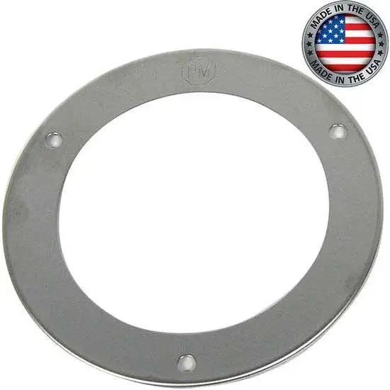 #B7009s Stainless Steel Round Bezel-Security Ring For 4 Inch Flange Mounted Lights 1