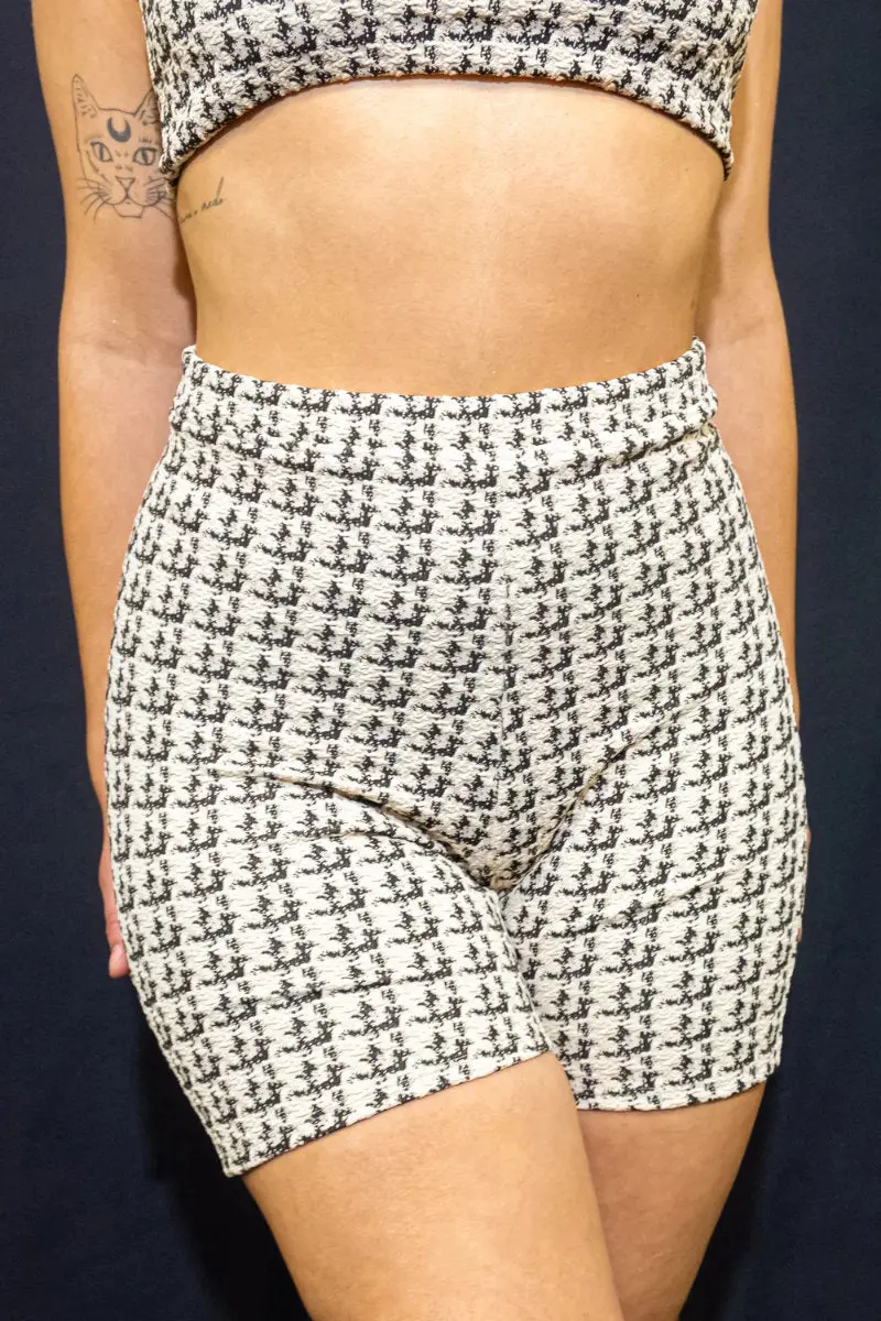 Rolling Alpha Biker Shorts - Tweed 1
