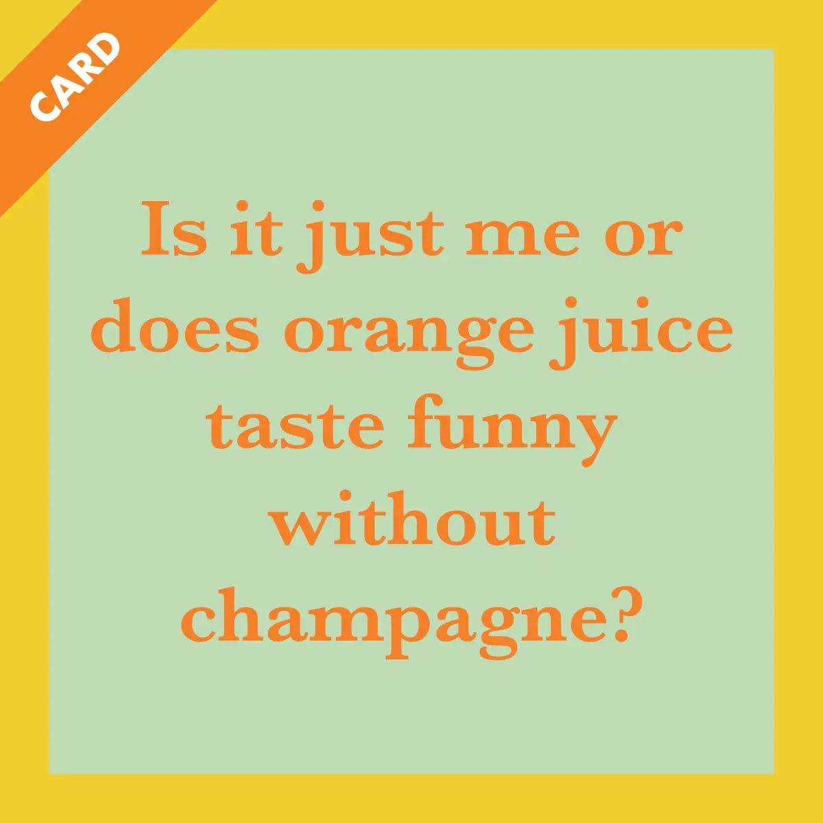 Card Orange Juice | Funny Party Gift | Kitsch Greeting Cards 1