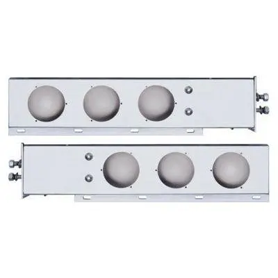 Up-22302 2" Bolt Pattern Stainless Spring Loaded Light Bar With Six 4" Light Cutouts 1