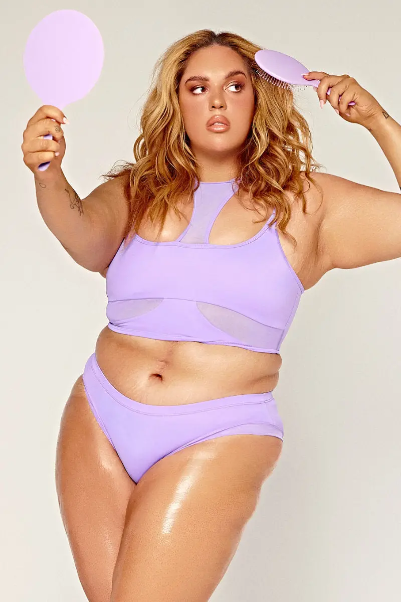 Cxix Dollhaus Low Waist Bottoms - Purple 1