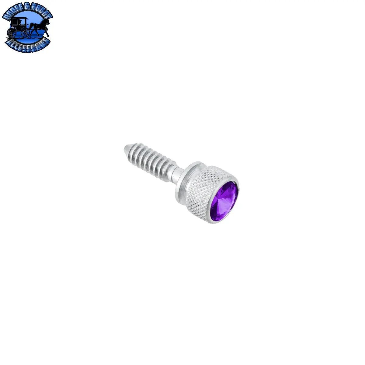 Up-23805 1/4"-20 Knurled Head Dash Screw For Peterbilt - Purple Crystal (14-Pack) 2