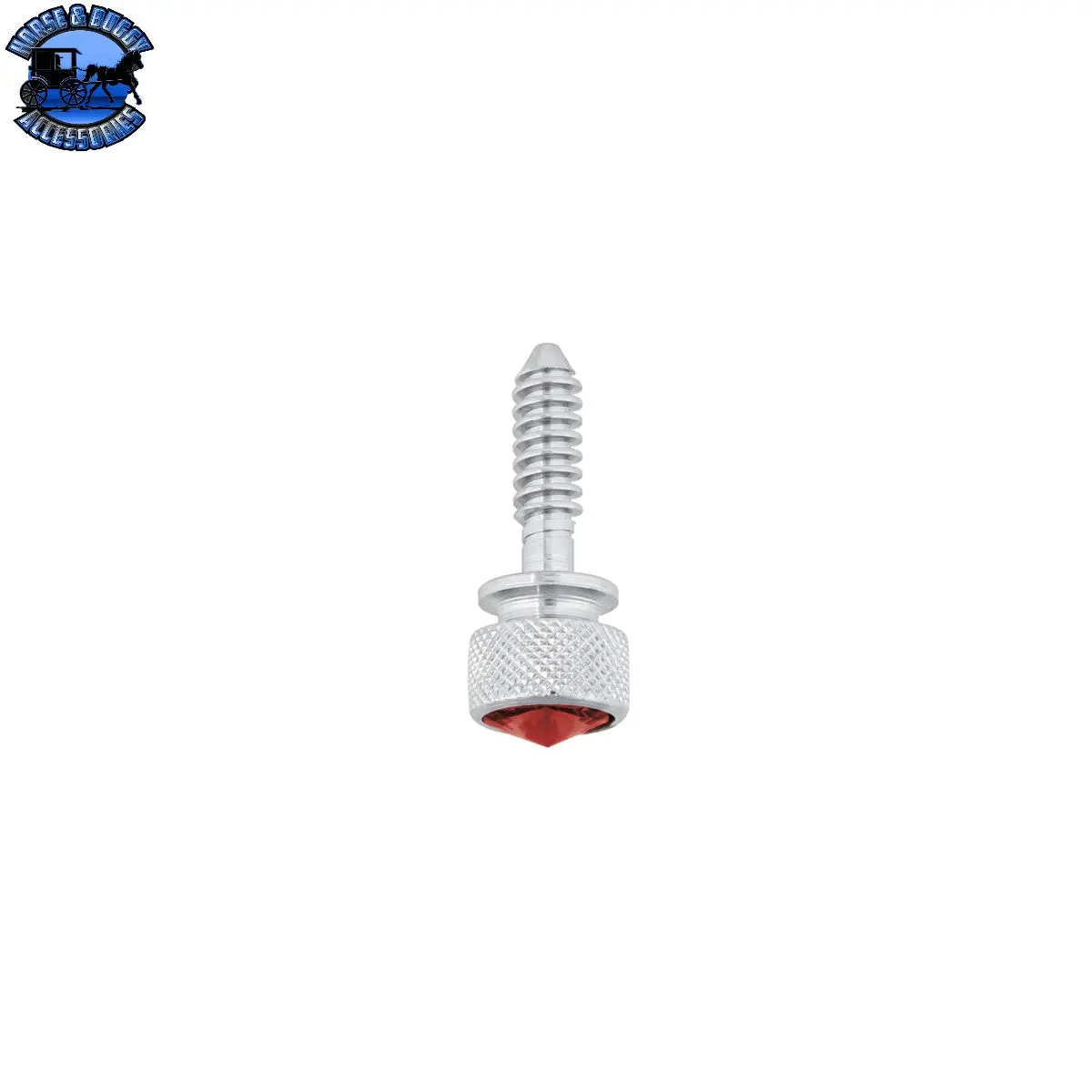Up-23806 1/4"-20 Knurled Head Dash Screw For Peterbilt - Red Crystal (14-Pack) 2