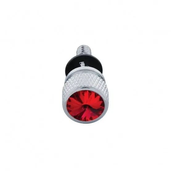 Dash Screw With Red Crystal For Peterbilt (2001-2005) (6-Pack) #23852 2