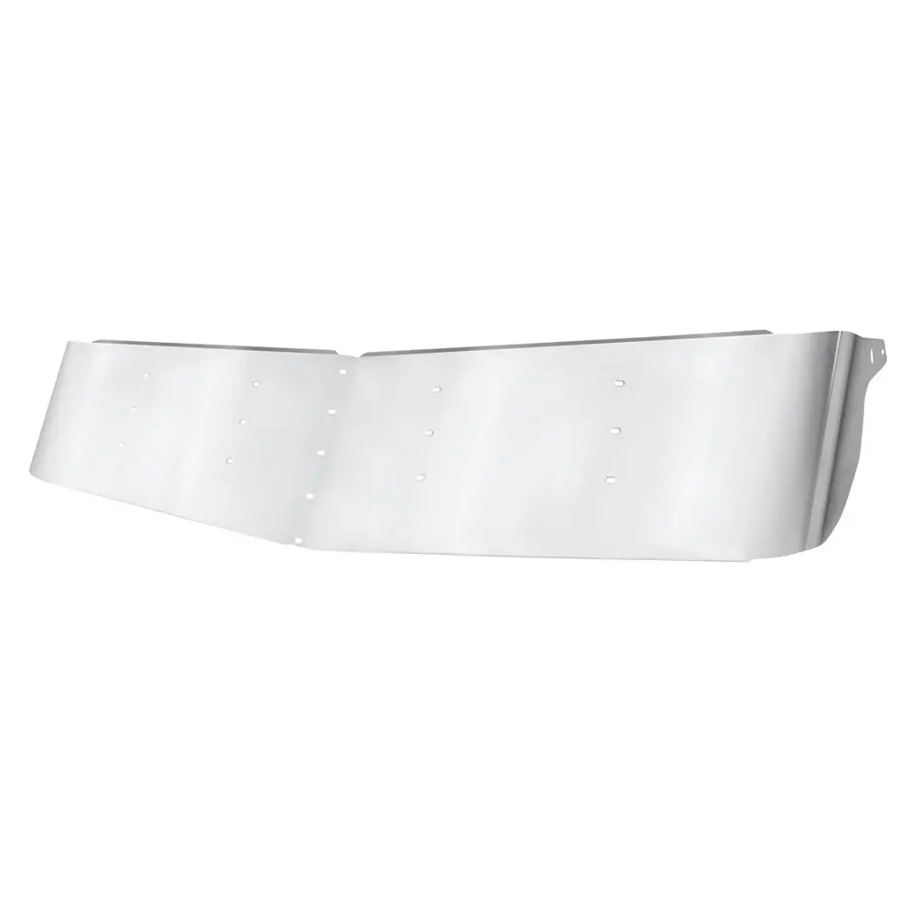 #28013 Kenworth 13-1/2" Stainless Curved Drop Visor 1