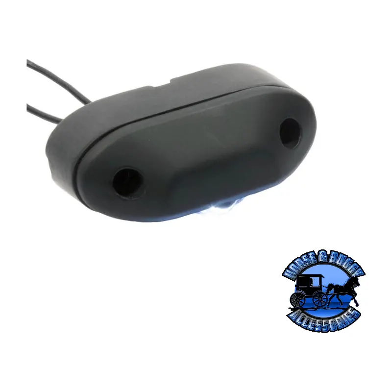 290C 3″X1.23″ White Led License, Top Mount, Oval, Single Diode 1