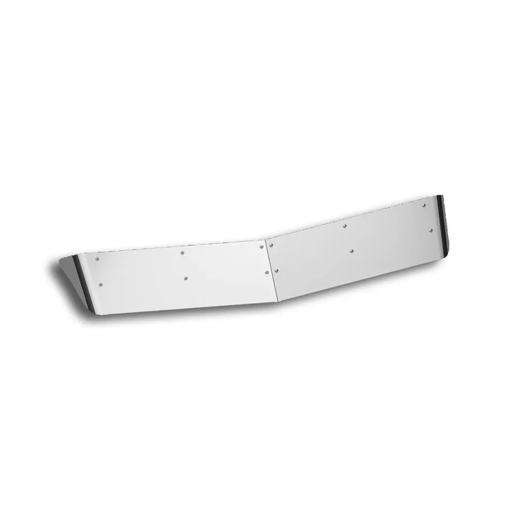 #29102 Stainless 10" Drop Style Sunvisor For 2007+ Kenworth Aerocab With Curved Glass & B-Cab 1