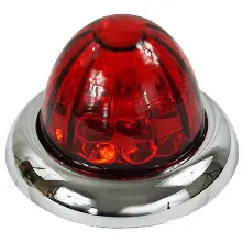 11002Rr-23 Legendary Small (Stud Mount) 1 1/2" Watermelon Red/Red Led Light 1