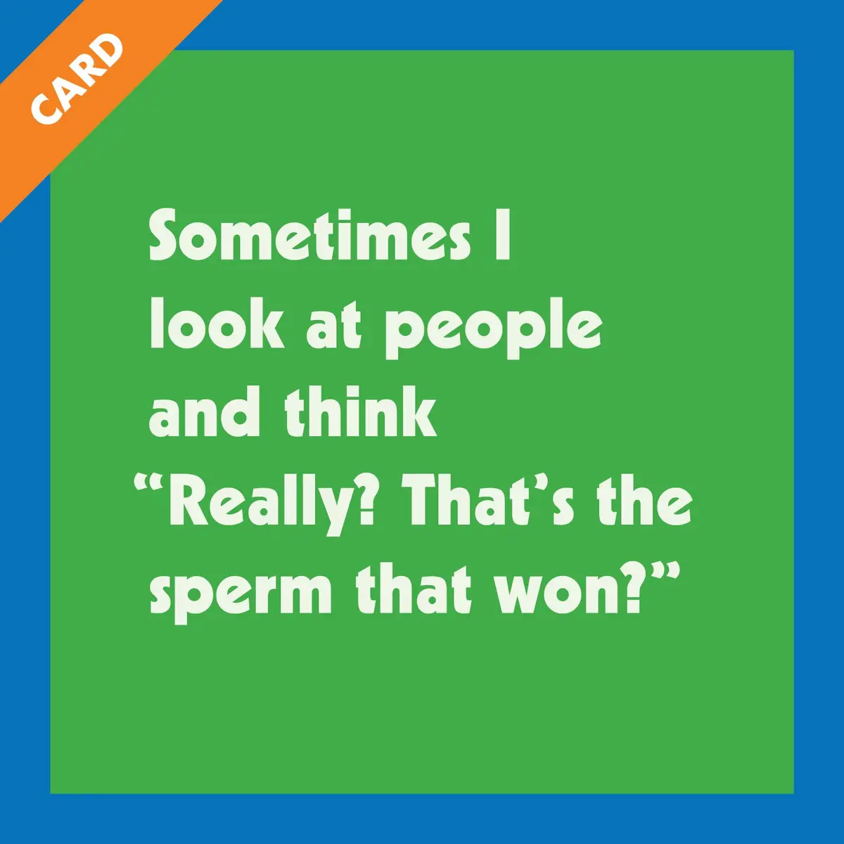 Card Sperm | Funny Party Gift | Kitsch Greeting Cards 1