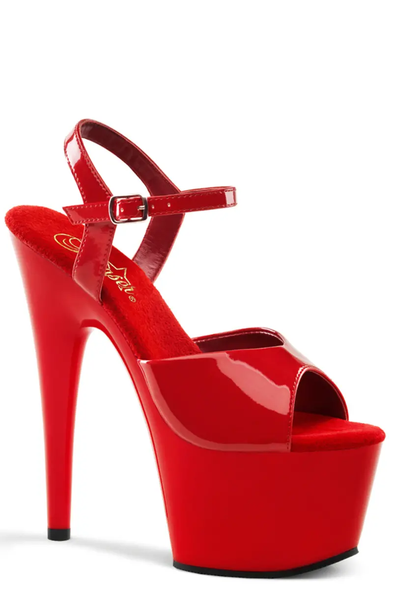 Pleaser Usa Adore-709 7Inch Stilettos - Patent Red 1