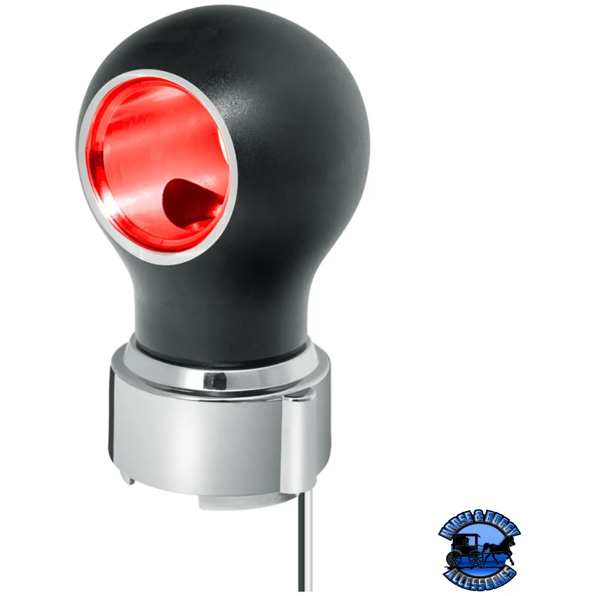 Thread-On Charlotte Style Gearshift Knob With Led 9/10 Speed Adapter (Choose Finish)(Choose Led Color) 11