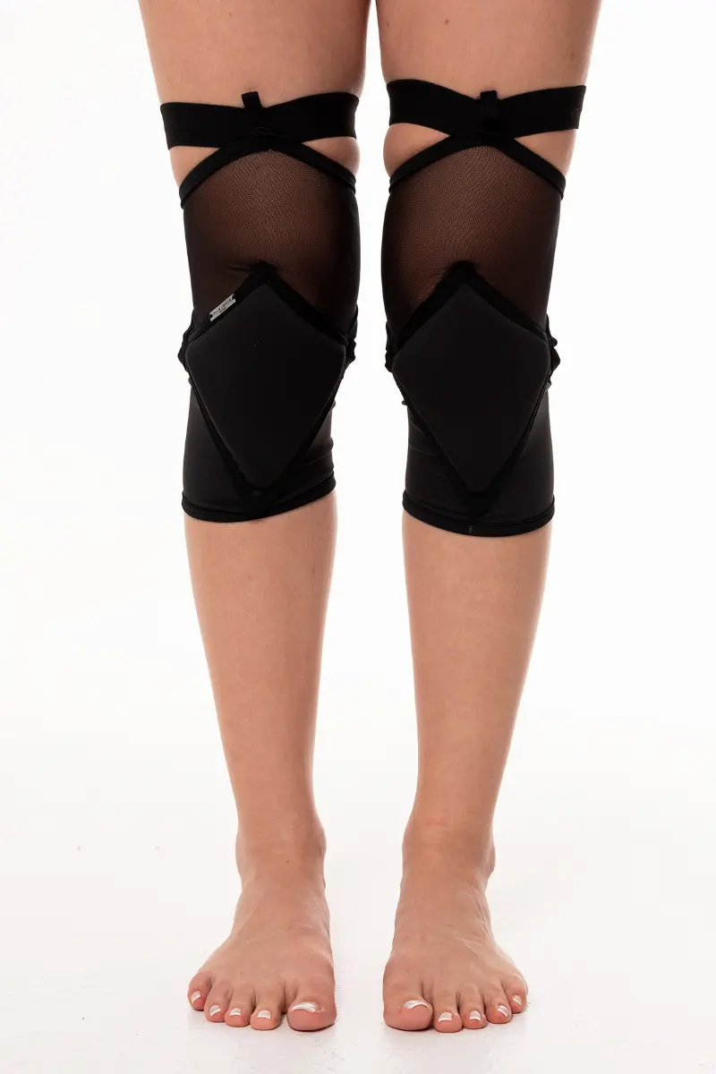 Paradise Chick Polecious Kneepads - Black Mesh 1