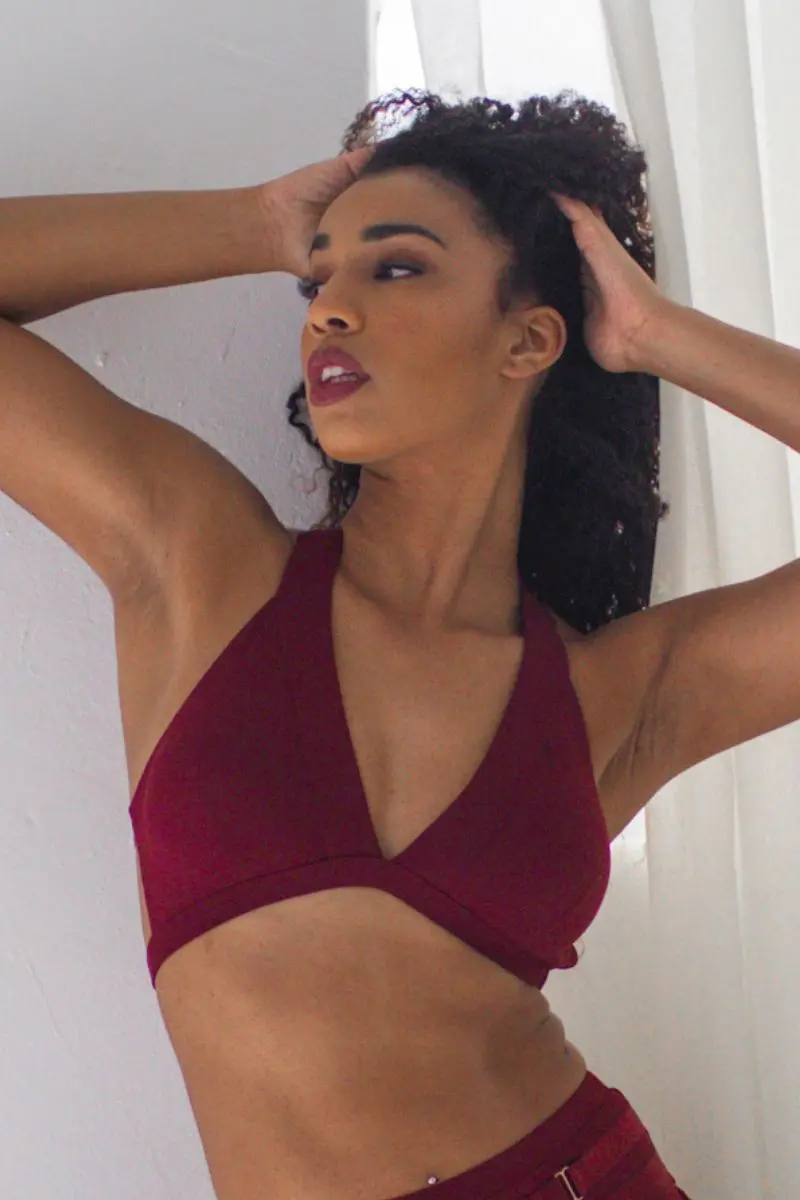 Tatiana Active Isla Top - Burgundy 1