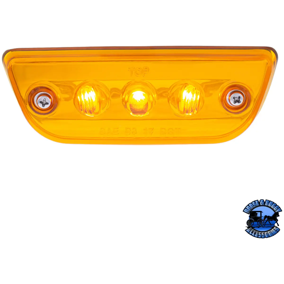 3 Led Cab Light For 2013-2021 Peterbilt 579 & Kenworth T680/T770/T880 -Amber Led/Lens #36808 1