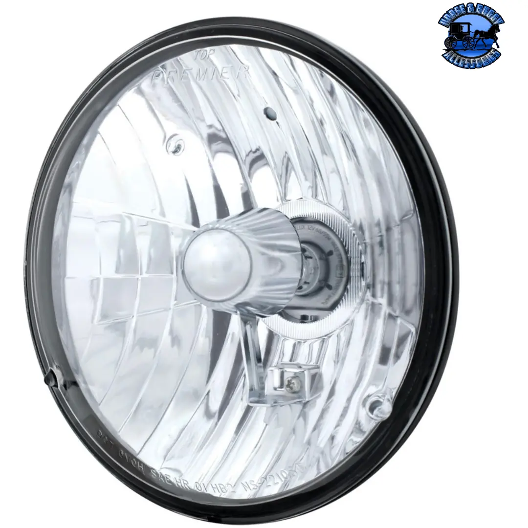 7" Crystal Headlight, Glass Lens #31387 1