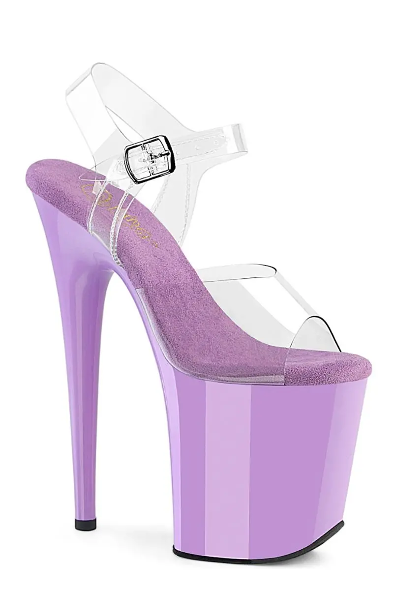 Pleaser Usa Flamingo-808 8Inch Stilettos - Lavender 3