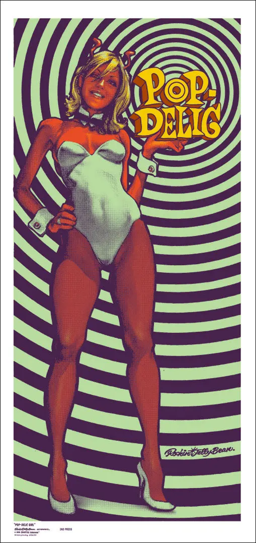 "Pop-Delic Girl" Silk Screen Print 2Nd 1