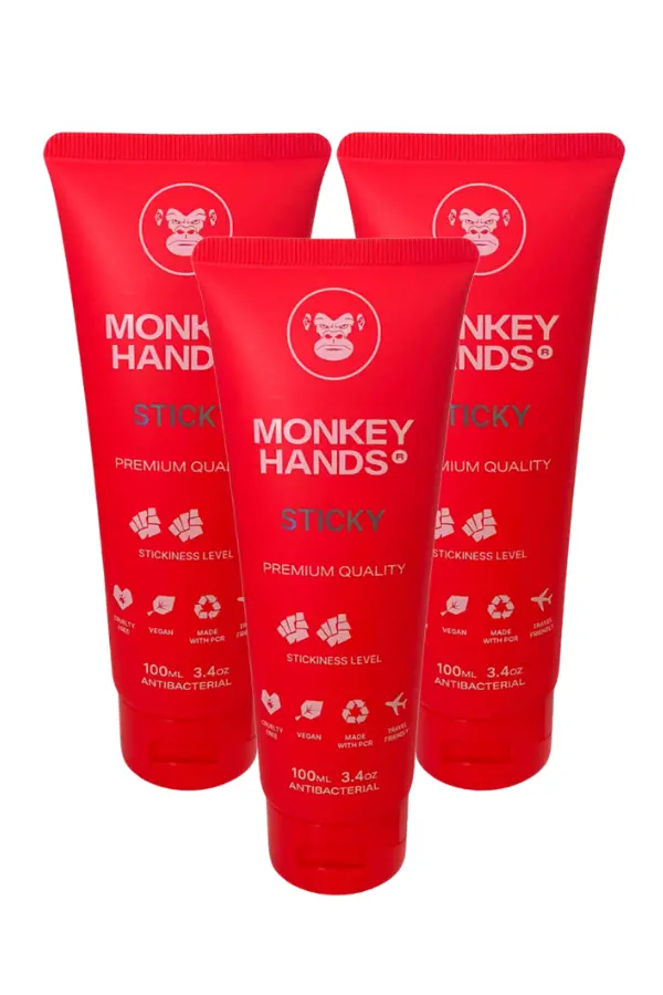 Monkey Hands Grip Aid 3 Pack - Sticky (3 X 100Ml) 1