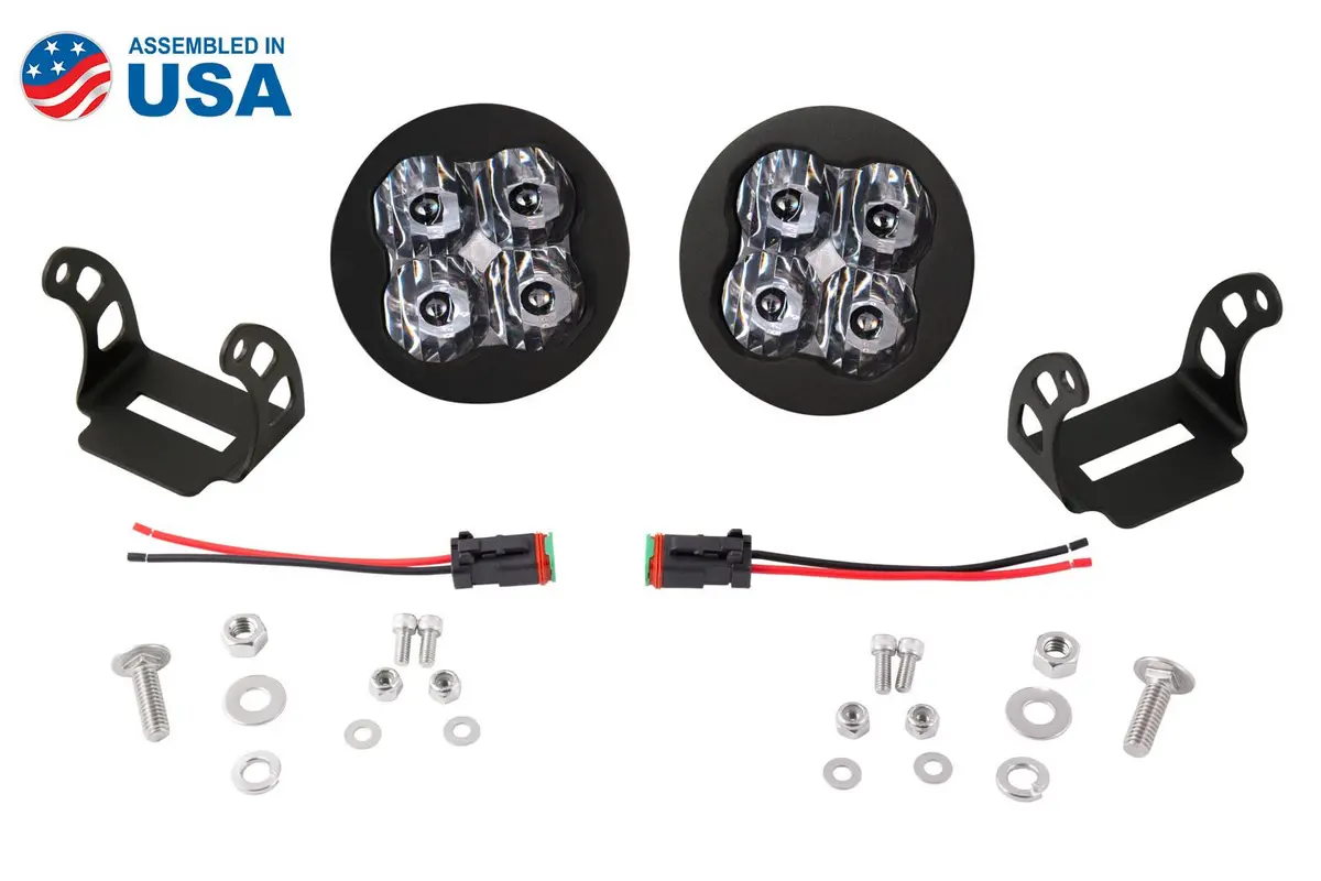 Diode Dynamics - Stage Series 3" Sae/Dot White Round Led Pod (Pair) 1