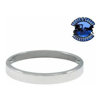 Stainless Steel Low Profile 3/8" Tall Cab Light Bezel #30317 1