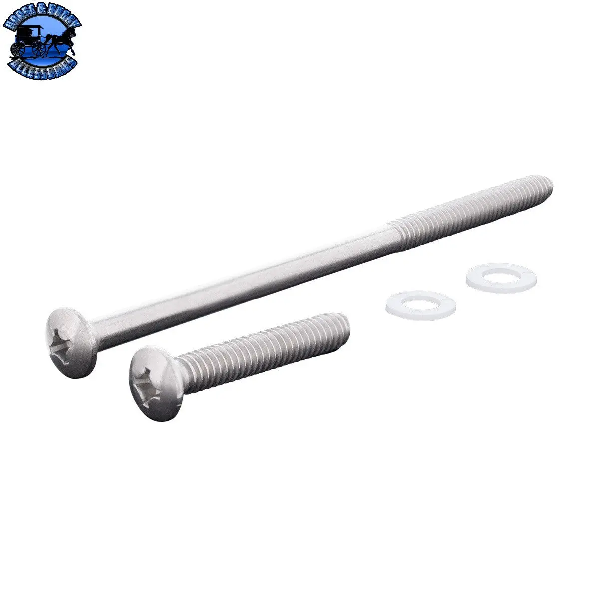 Up-30500-2 Stainless 1 Long & 1 Short Bus Light Mounting Screws 1