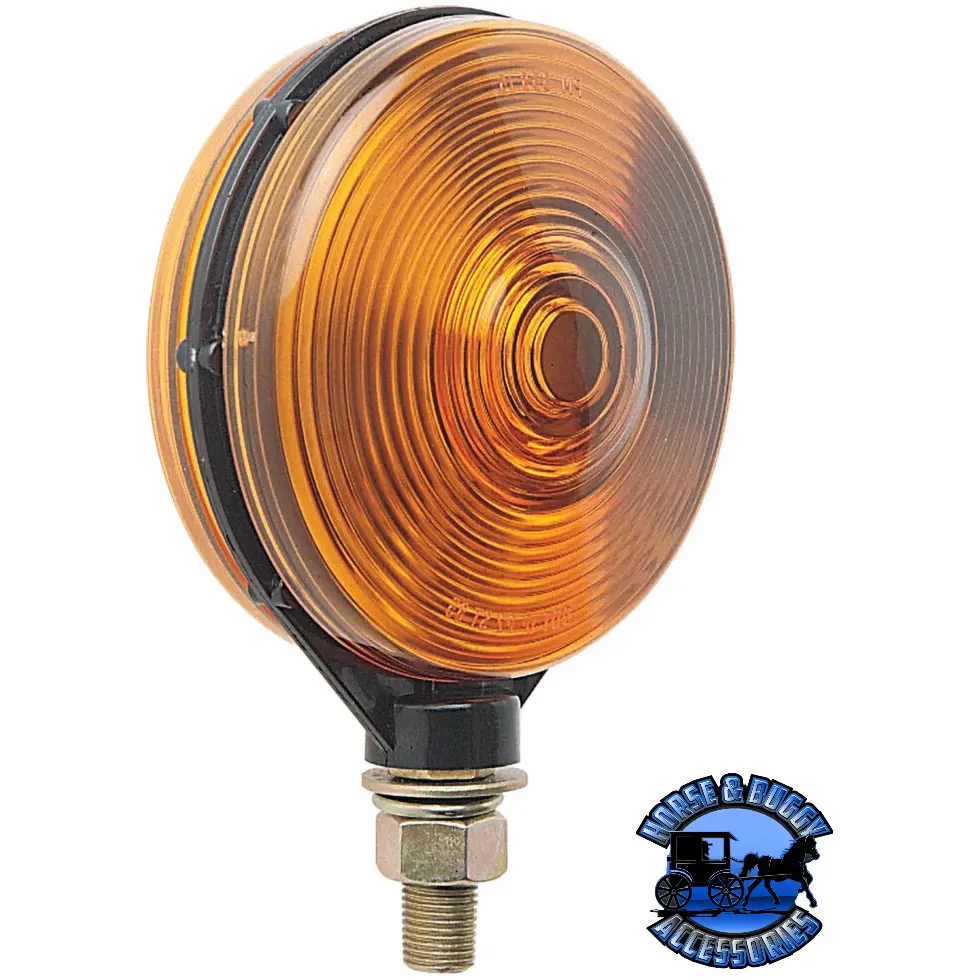 313Aa 4.125" Amber/Amber Incandescent Stop/ Turn, Double-Face, Round 1