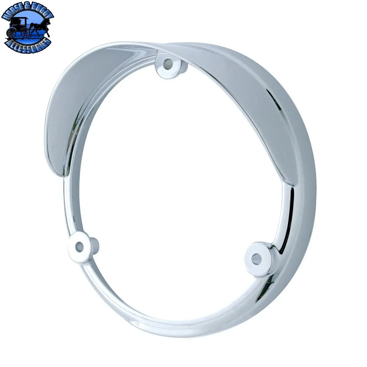 Up-32104 Round Double Face Light Bezel With Visor - Fits 38113 Series 1