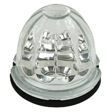 Legendary 3 Inch Watermelon Light, Stud Mount - Red Led / Clear Glass Lens 23003Cr-1 1