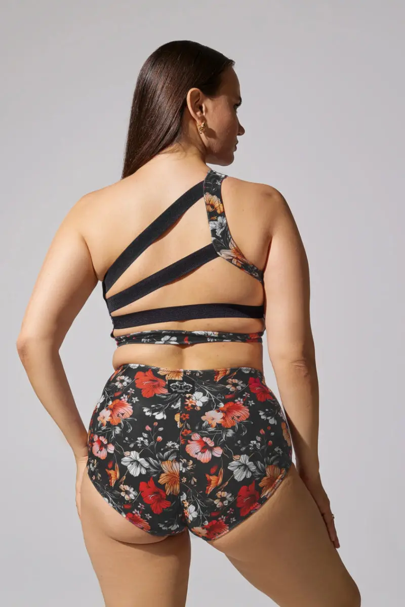 Shark Polewear High Waist Shorts - Bloom 1