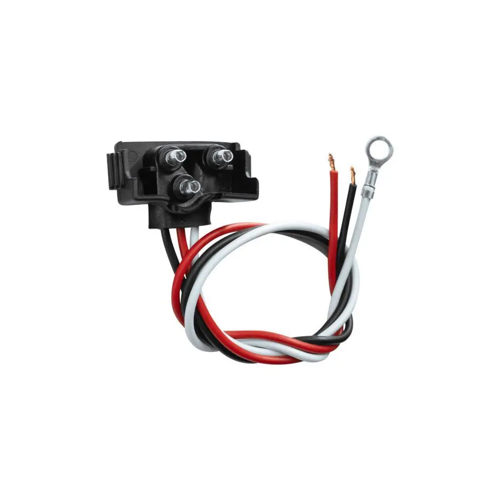 #34216P 3 Wire Pigtail With 3 Prong Right Angle Plug - 12" Lead (Bulk) (1 Piece) 1