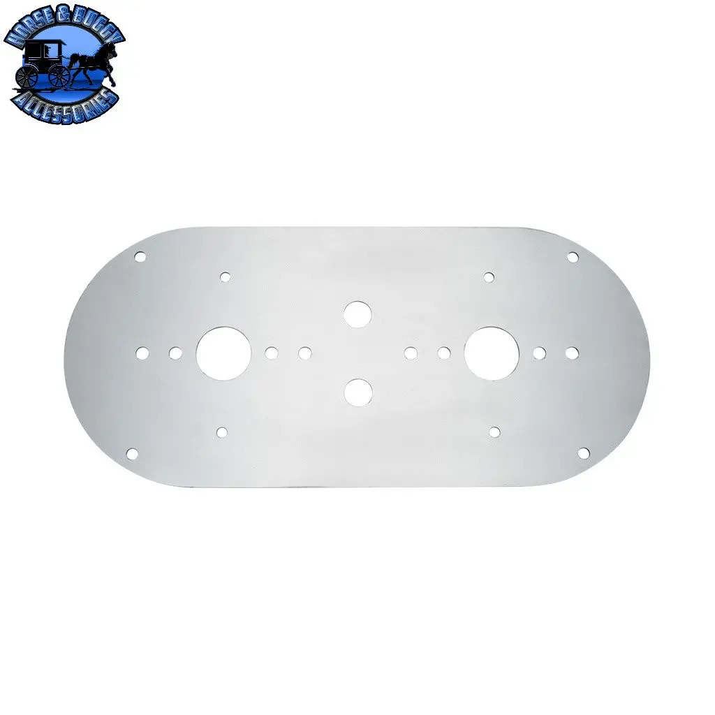 Up-34275 304 Stainless Steel Above Door Dome Light Plate For Kenworth & Peterbilt Trucks 1