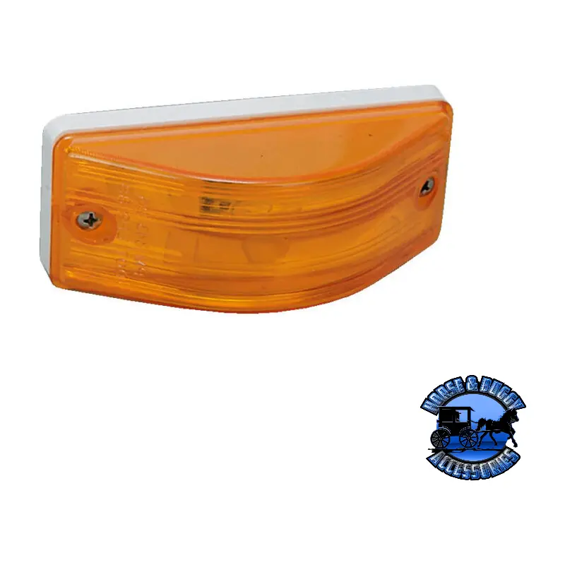 343A 5.5"X2.25" Amber Incandescent Turn Signal/ Side Marker, Oblong 1
