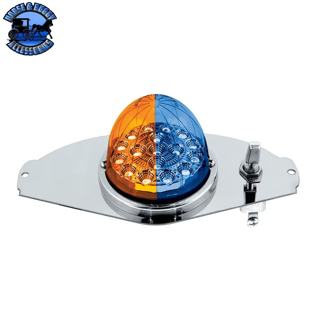 304 Ss Above Door Dome Light Kit With 17 Led Double Fury Watermelon For 2008-2017 Freightliner Cascadia (Choose Led Color) 1