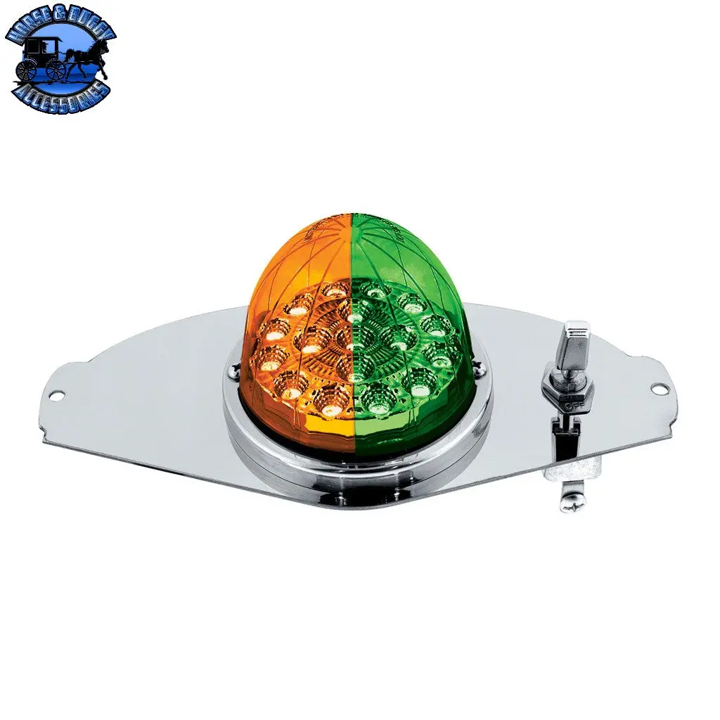 304 Ss Above Door Dome Light Kit With 17 Led Double Fury Watermelon For 2008-2017 Freightliner Cascadia (Choose Led Color) 2