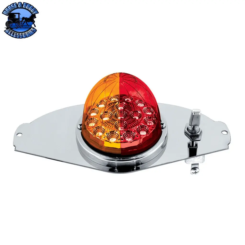 304 Ss Above Door Dome Light Kit With 17 Led Double Fury Watermelon For 2008-2017 Freightliner Cascadia (Choose Led Color) 3