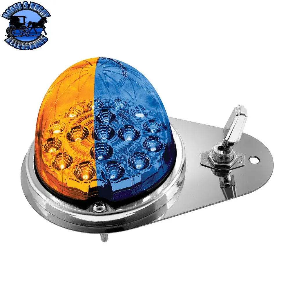 304 Ss Above Door Dome Light Kit With 17 Led Double Fury Watermelon For 1994-2025 Kenworth W900 (Choose Led Color) 1