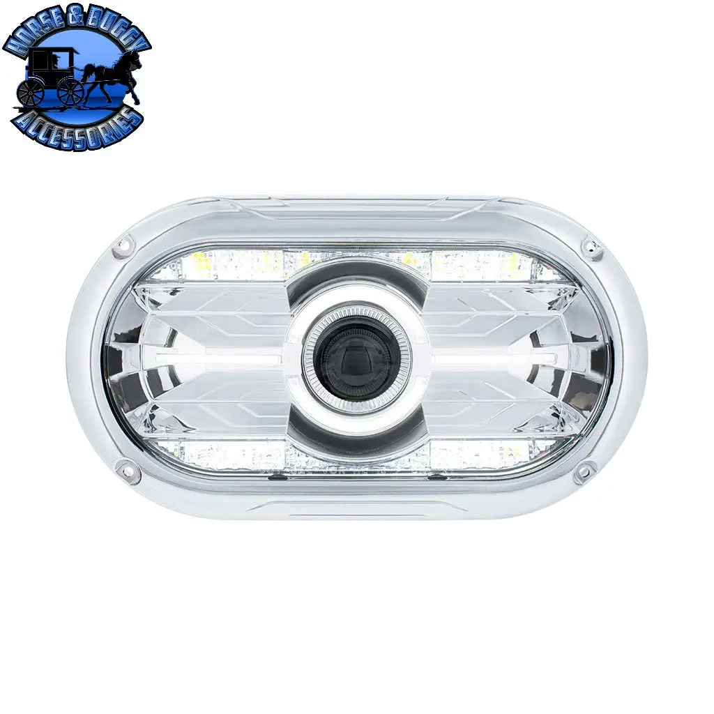 Full Led Projector One-Piece Style Headlight For Dual 5-3/4" Headlight Housing (Choose Color) 1