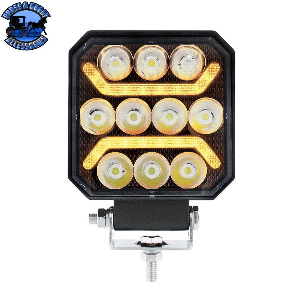 10 Led High Power Led Work Light With "U" Light Guide (Choose Color) 1
