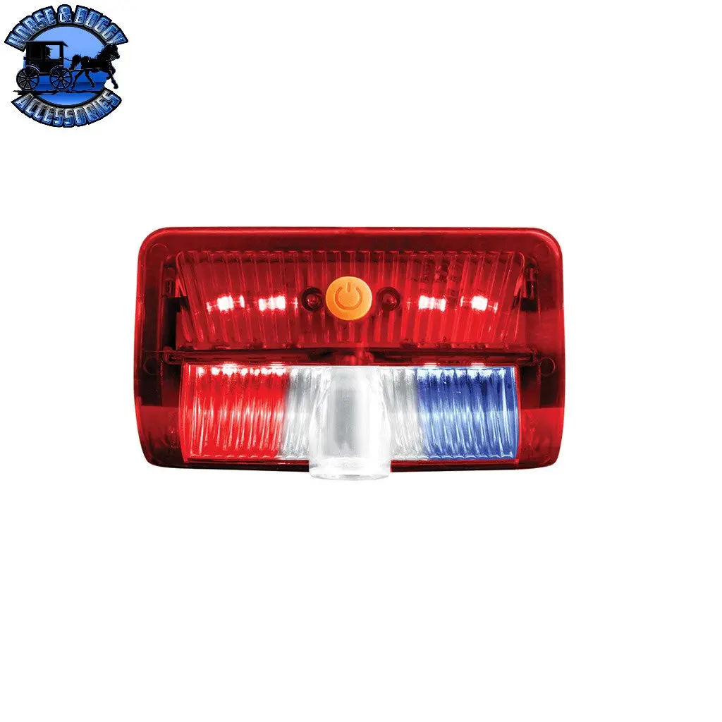 9 Led Interior Door Light With American Flag Courtesy Projector Light For 2006+ Kenworth & Peterbilt Trucks 1