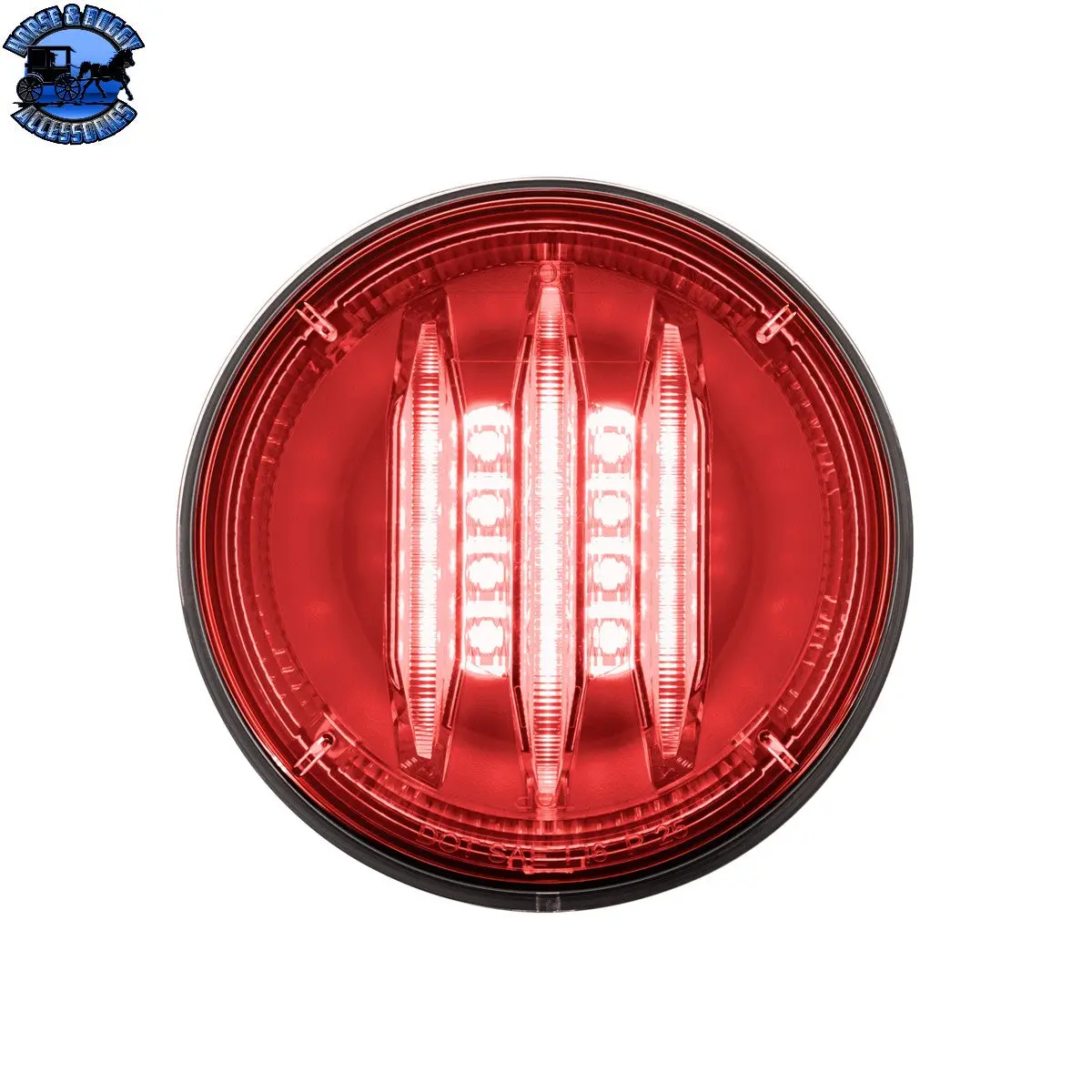 Saber 29 Led 4" Round Stop, Turn & Tail Light (Choose Lens) 1