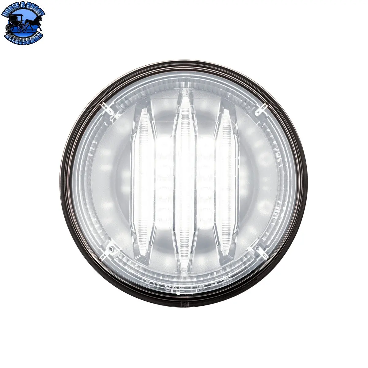 Up-36291 Saber 39 Led 4" Round Back-Up Light-White Led/Clear Lens 1