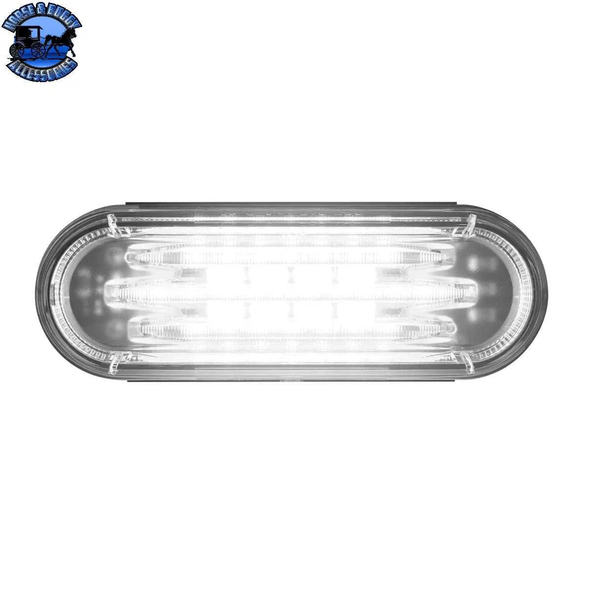 Up-36305 Saber 42 Led 6" Oval Light (Back-Up)-White Led/Clear Lens 1
