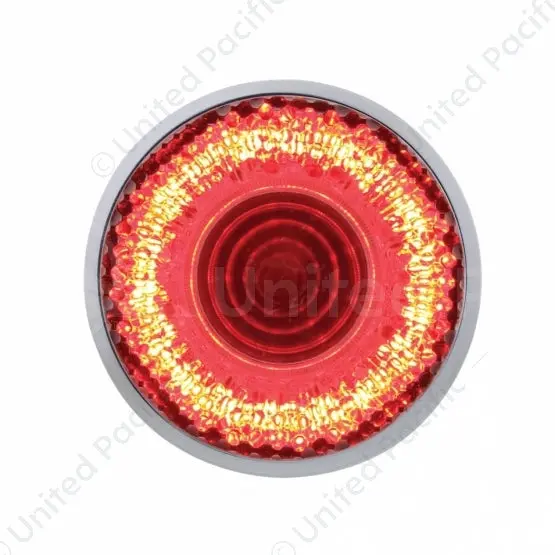 36527 9 Led 2" Round Mirage Light (Clearance/Marker) - Red Led/Clear Lens 1