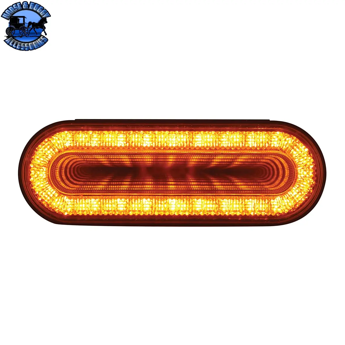 Up-36657 24 Led 6" Oval Mirage Light (Turn Signal) - Amber Led/Amber Lens 1