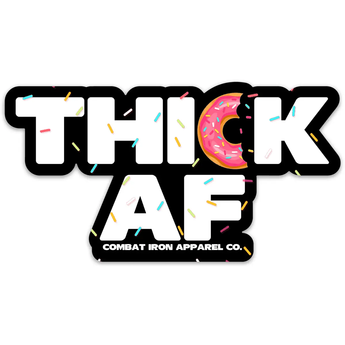 Thick Af Donut Decal Sticker 1