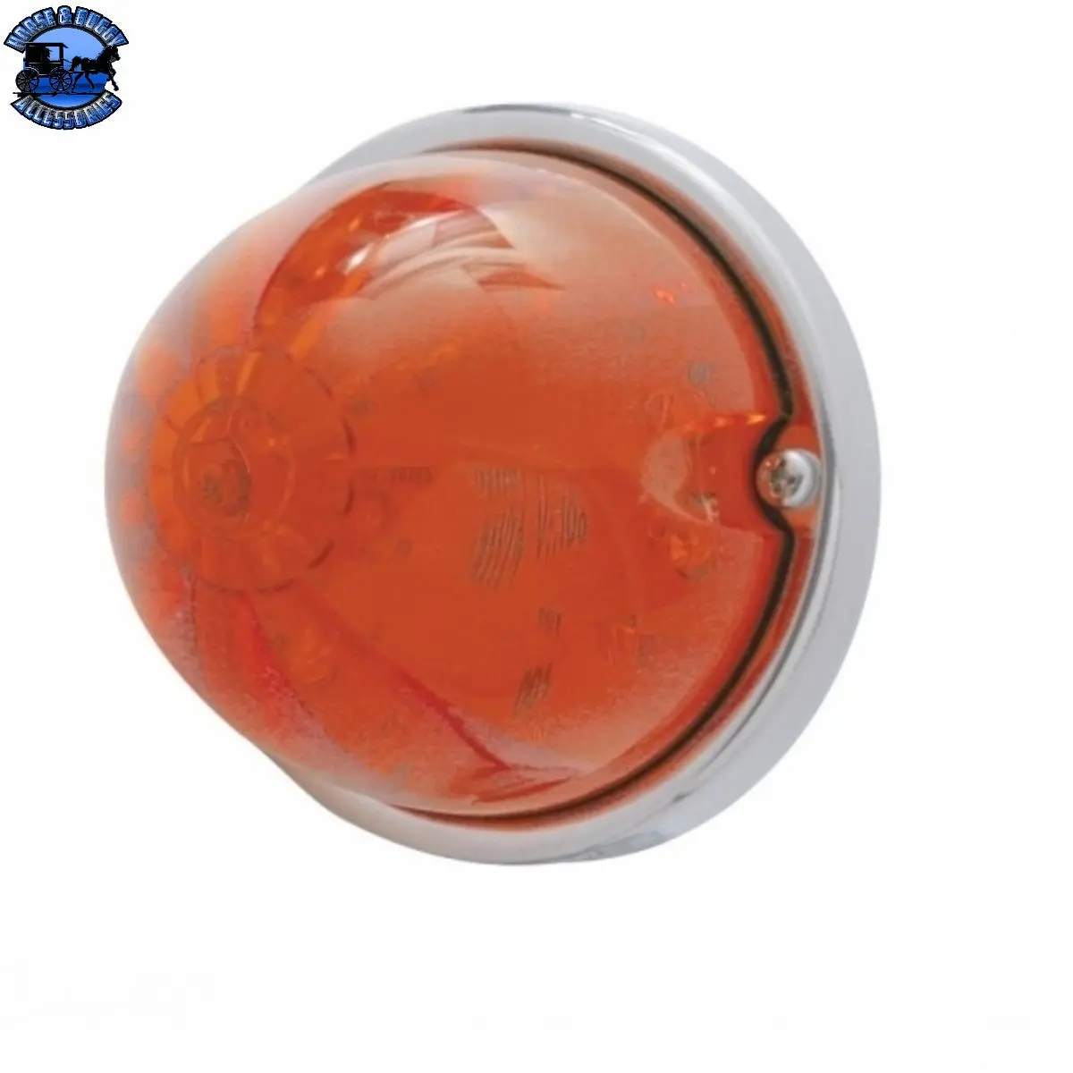 Up-37311 17 Led Watermelon Flush Mount Kit With Low Profile Bezel - Amber Led/Dark Amber Lens 1